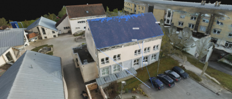 Mesurer une toiture par drone à Dijon