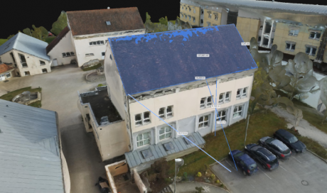Mesurer une toiture par drone à Dijon